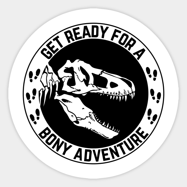 Get Ready For A Boney Adventure Sticker by NICHE&NICHE